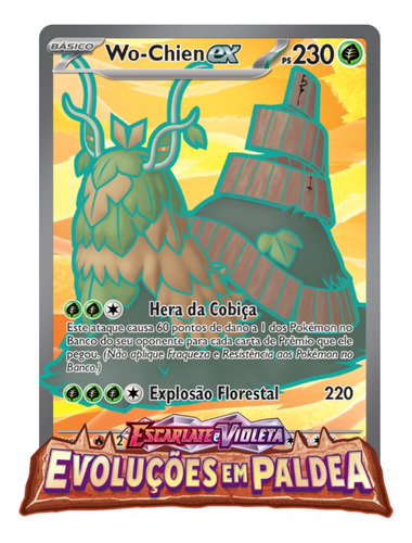 Carta Pokémon Wo-chien Ex Evoluções Em Paldea Ev2