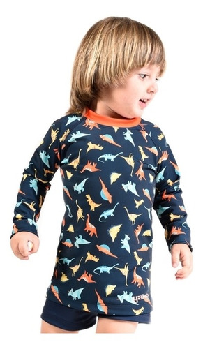 Remera Filtro Uv Niño Dinosaurio Yakka
