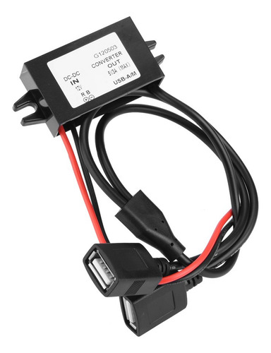 Convertidor Reductor Usb Dual Dc-dc 12v A 5v 3a