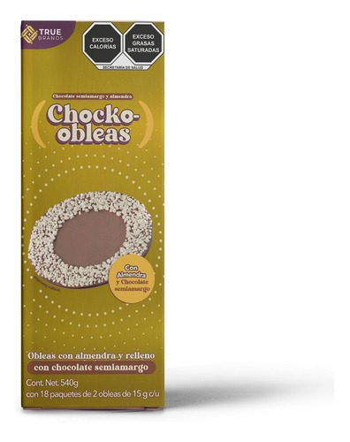 Chocko-obleas Almendra 18x2