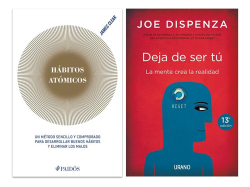 Hábitos Atómicos + Deja De Ser Tu