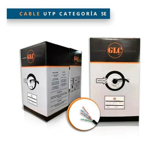 Imagen 5 de 10 de Cable Utp Exterior Doble Vaina Glc Cable Cat 5e Glc 305 Mts