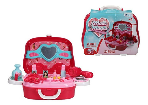 Maleta Kit Beleza Infantil 23 Pçs Bq-232 Etitoys