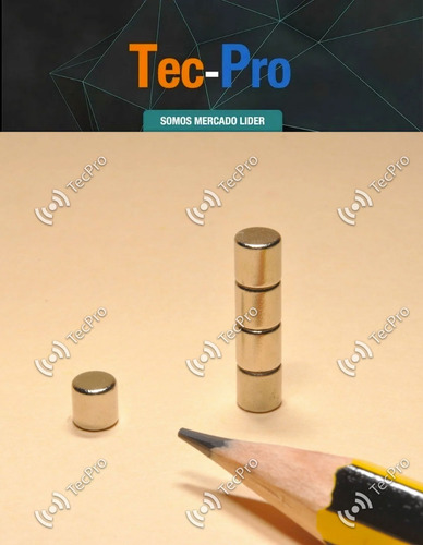 Imagen 4 de 7 de 50 Imanes De Neodimio 4x4 Mm Capital Federal