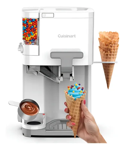 Máquina de sorvete automática Cuisinart Ice-48 com coberturas