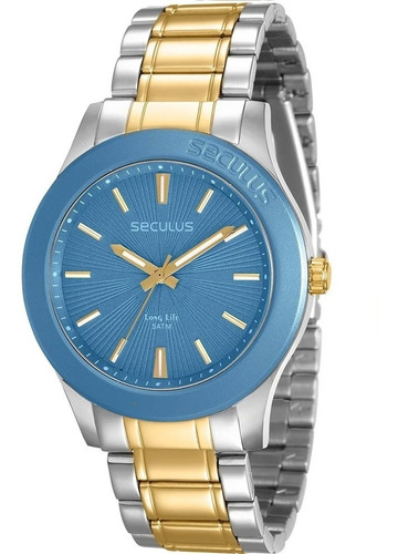 Relógio Feminino Seculus Long Life Bicolor 28744lpsvba2