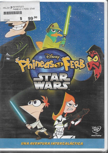 Phineas Y Ferb Star Wars Una Aventura Galactica Disney Dvd