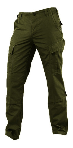 Imagen 1 de 7 de Pantalón Táctico Corte Acu Verde Ripstop Poliéster