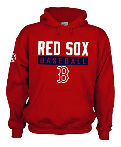 Sudadera Capucha Red Sox Medias Rojas Boston Baseball Mlb Ml