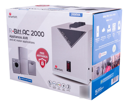 Regulador Smartbitt Sbavrc2000 2000va Línea Blanca Motor