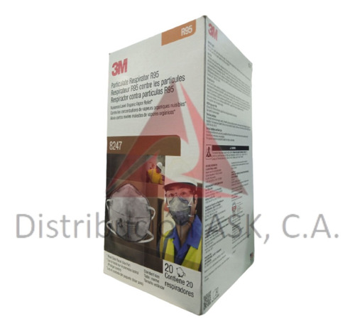 Mascarillas Para Polvo, N95 3m 8247 Tapabocas