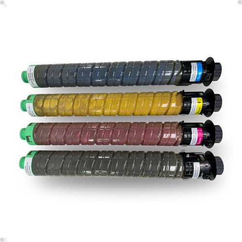 Kit Cartuchos Intercopy Toner Compatível Ricoh Imc2500 2000 Bk, C, Y, M