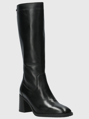 Bota Cuero Mujer Ruphel Negro Hush Puppies