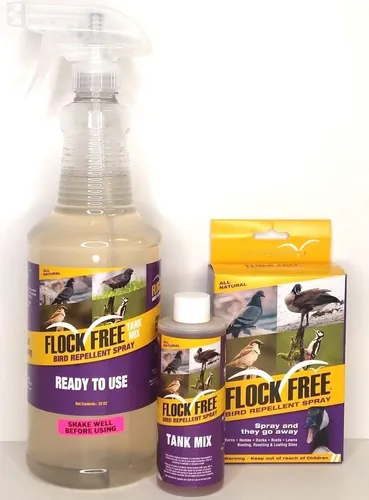 Paquete De Spray Repelente De Aves Flock Free