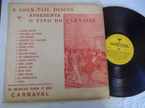 Lp Vinil - O Fino Do Carnaval - 16 Musicas - Coletanea Mpb
