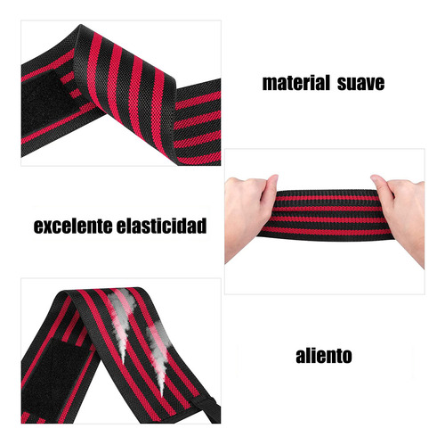 Par Muñequera Fitness Con Levantamiento De Elasticada