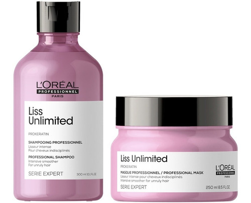 Shampoo + Mascarilla Para Alisados Loreal Liss Unlimited