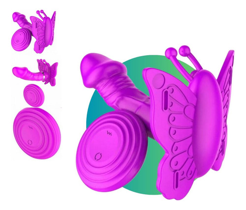 Vibrador Butterfly Rosa Com Cinta Borboleta