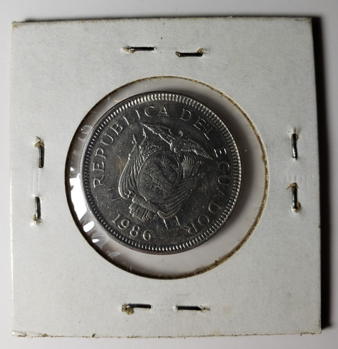 Imagen 2 de 2 de Moneda Ecuador 1 Sucre 1986 Xf+