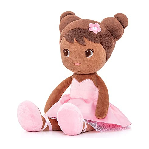 African American Dolls Gifts Soft Plush Girl Toys Brown...