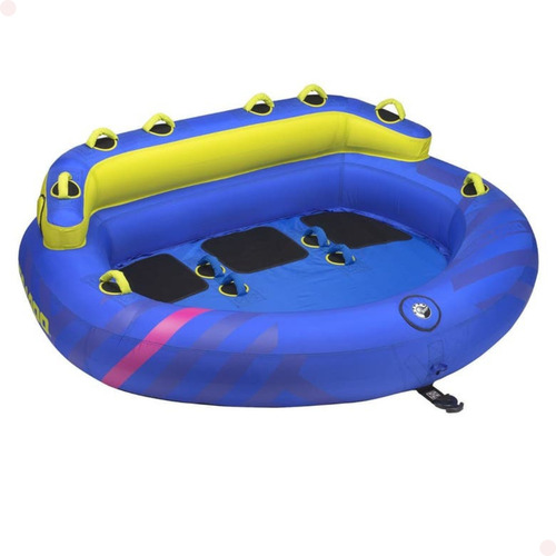 Boia Família Segura Rebocável 3 Lugares Sea-doo + Cabo 18m Cor Azul