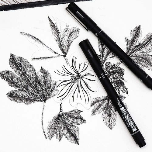 Canetas Nanquim Uni Pin Fine Line Ponta Uniball Cor da tinta Preto Cor do exterior 0.3mm