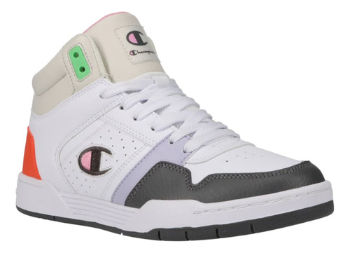 Tenis Champion Mujer Dama Casual Blanco Court Hi