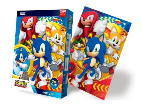 Puzzle Rompecabezas Sonic The Hedgehog 70 Piezas Tapimovil