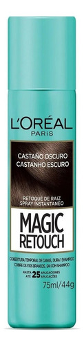Kit Tinta L'Oréal Paris  Magic retouch tono castaño oscuro para cabello