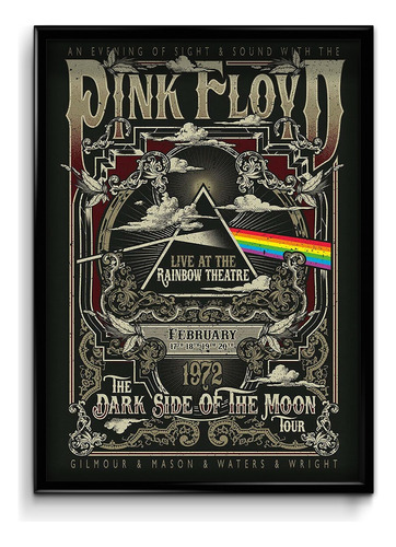 Cuadro Pink Floyd M12 20x30 (marco + Lámina + Vidrio)