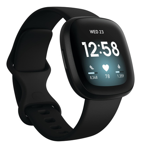 Fitbit Versa 3 - Reloj Inteligente De Salud Y Fitness Con G.