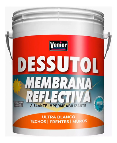 Venier Dessutol Techos Membrana Reflectiva Blanco X 5kg