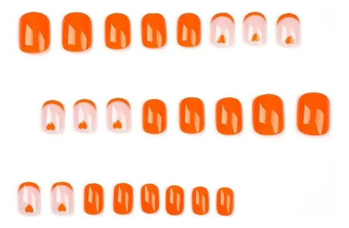 24 Uñas Postizas Press On Con Diseño, Diferentes Modelos