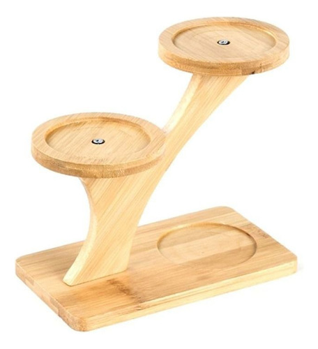 Soporte Para Macetas De Madera De Bambú, 3 Capas, Decoración