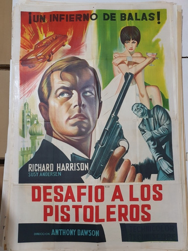 Afiche De Cine Original Desafio A Los Pistoleros-1702