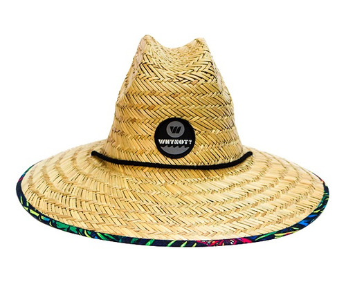 Sombrero De Paja Why Not Con Forro Tropical