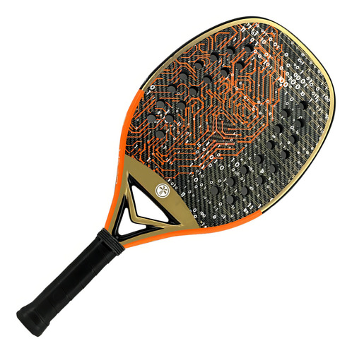 Raquete De Beach Tennis Turquoise Dna Extreme 2.2 Orange
