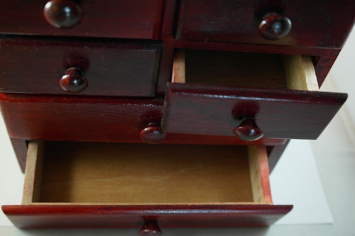Gavetero Pequeño De Madera De Mesa