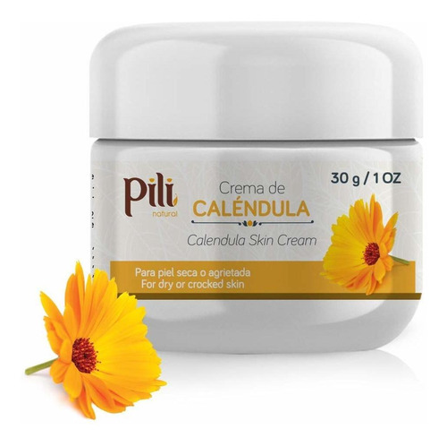 Pili Natural Crema De Caléndula - Crema Hidratante Para Piel