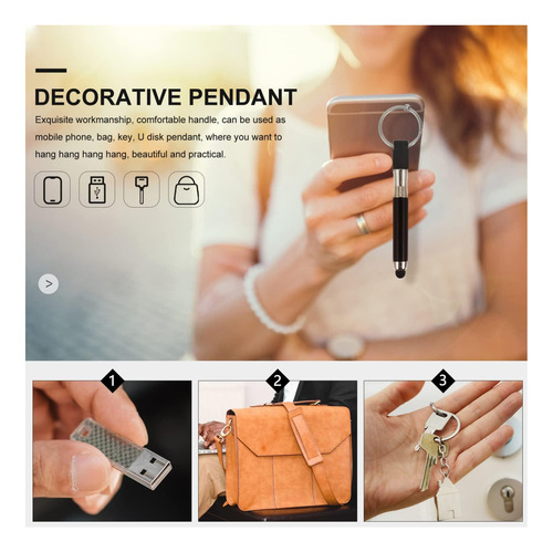 Mikikit Stylus Pluma Con Llavero, Plumas De Lápiz Ópticas De