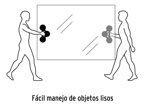 Ventosa De Aluminio P/vidrio 3 Copa De Succión Truper