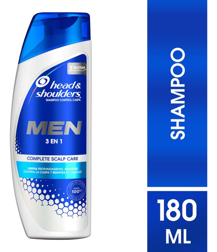 Shampoo Head & Shoulders Men Control De Caspa 3 En 1 - 180ml