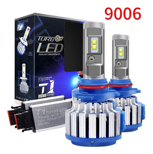 Plug Play T1 Turbo Led Faro 9006 Canbus Lámpara