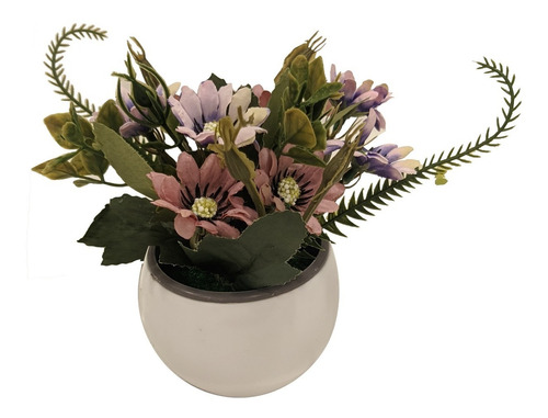 Planta Artificial Flor Con Maceta Colores M15 - Sheshu Home