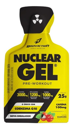 Nuclear Rush Gel Sachê (25g) - Sabor: Guaraná Guaraná