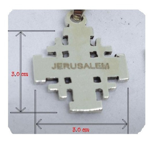 Dije Cruz De Jerusalem Plata 950