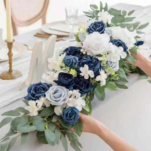 . 2 Guirnaldas De Centro De Mesa Con Flores Artificiales