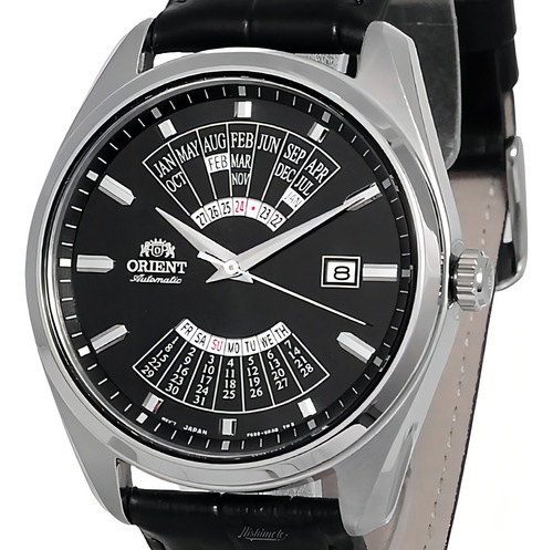 Relógio Orient Masculino Automático Clássico Ra-ba0006b10b Cor da correia Preto Cor do bisel Prata Cor do fundo Preto