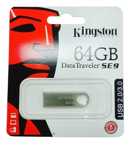 Pendrive Kingston 64 Gb Usb 2.0/3.0
