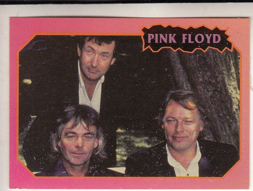 Idolos De Rock Pink Floyd Figurita Cromo Rock Cards Español 